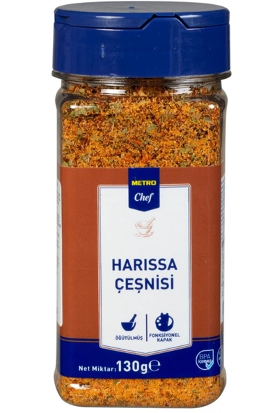 Metro Chef Harıssa Çeşnisi 130G Mutfak Şef Pasta Tatlı Tuzlu Baharat