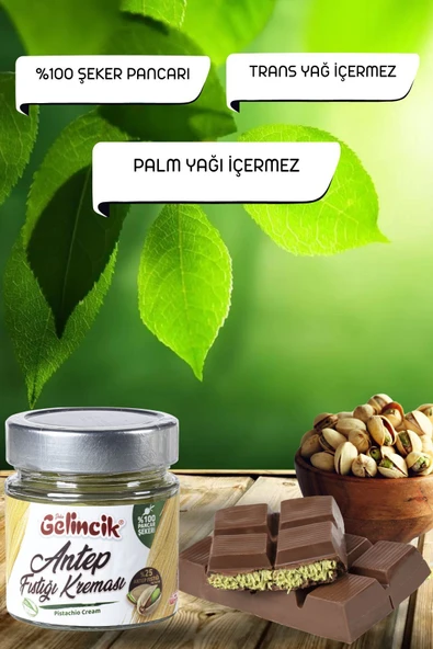 Gelincik Kahvaltılık Sürülebilir Doğal Katkısız 320gr Özel Üretim Antep Fıstığı Kreması - Resim 6