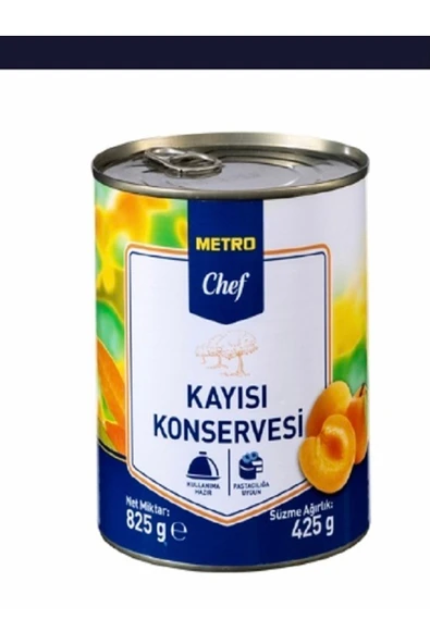 Metro Chef Kayısı Konservesi 825 G ürün görseli