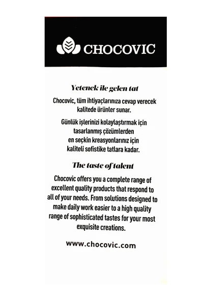 Callebaut Chocovic Bitter Kuvertür Çikolata 2,5 Kg - 2