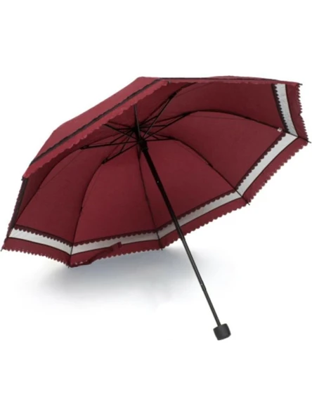 Marlux Bordo Dantelli Kadın Şemsiye - 3