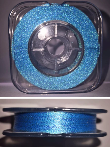 Eagenset Ultraviyole UV Neon Mavi Kristal Damla Çapari Simi Makarada - 2