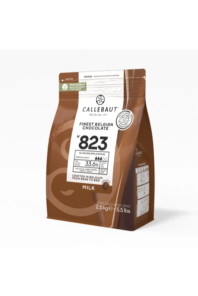Callebaut 823 Sütlü Kuvertür Drop Çikolata 2.5 Kg - 3