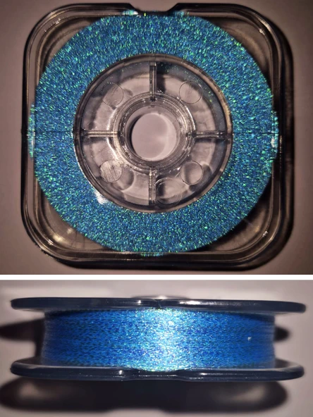 Eagenset Ultraviyole UV Neon Mavi Kristal Damla Çapari Simi Makarada