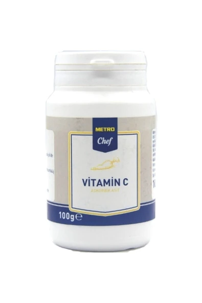 Metro Chef Vitamin C Askorbik Asit 100 G Pastacılık Pasta Şef