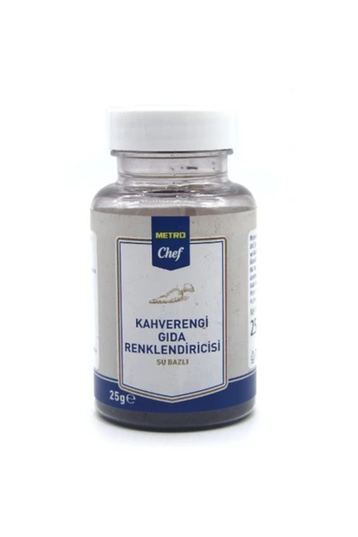 Metro Chef Su Bazlı Kahverengi Gıda Boyası (25g) ürün görseli