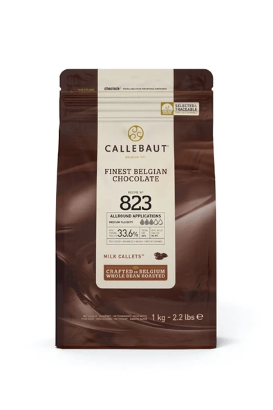Callebaut 823 Sütlü Kuvertür Drop Çikolata 1 Kg