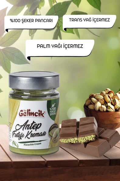 Gelincik Kahvaltılık Sürülebilir Doğal Katkısız 320gr Özel Üretim Antep Fıstığı Kreması - Resim 5