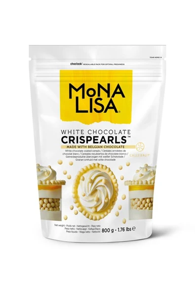 Monalisa Callebaut Crispearls Beyaz (0,8 Kg) (mona Lisa)