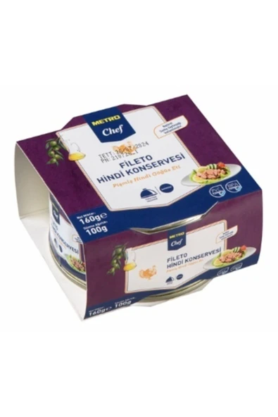 Metro Chef Fileto Hindi Konservesi 160 Gr. ürün görseli