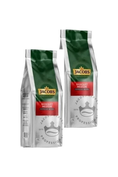 Jacobs 2 Adet 1 Kg Proffessional Banquet Medium Espresso Beans ürün görseli