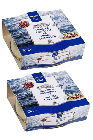 Metro Chef Chef Ton Balığı Meksika Fasulyeli & Mısırlı 160G 2Paket ürün görseli