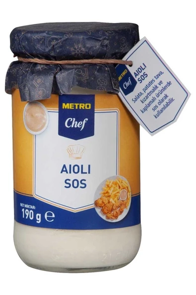 Metro Chef Aıolı Sos 190G Mutfak Şef Yemeklik Sofra Sarımsaklı