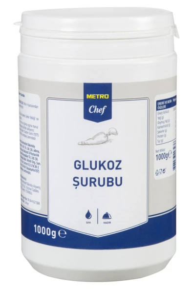 Metro Chef Glikoz Glukoz Şurubu 1KG Pastacılık Pasta Şef Mutfak Tatlı Yemek