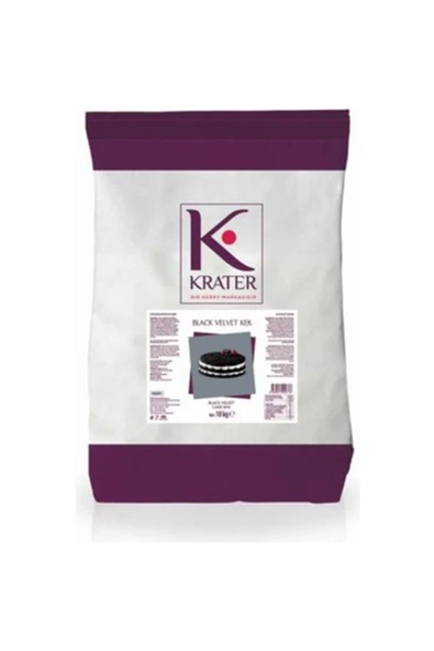 Krater Kek Karışımı Black Velvet (Siyah) 10 KG