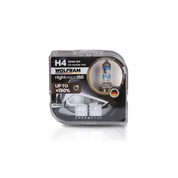 Halojen H4 Ampul NV +%150 Fazla Işık ve %20 Beyaz Işık 12V 60/55W - 2