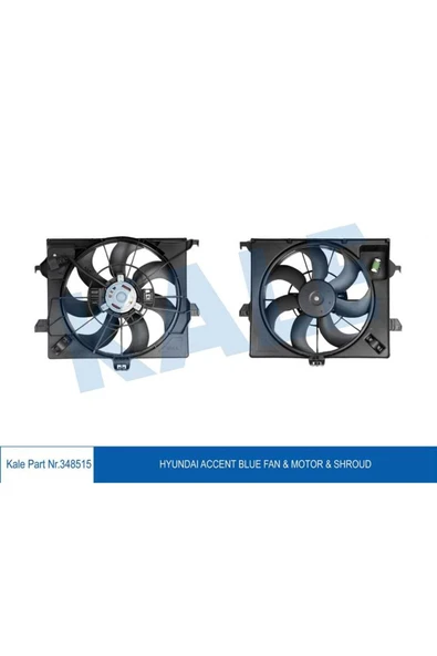 Kale 348515 Fan Motoru Davlumbazlı Accent Blue 1.6 Crdı 11-klr- 253801r350 353801r351 253801r350 ürün görseli 1