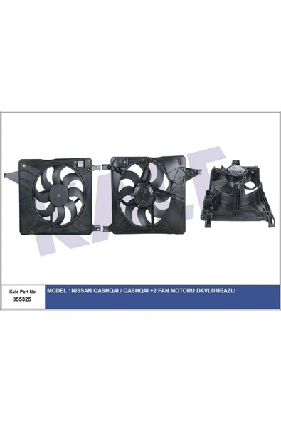 Kale 355325 Fan Motor Davlumbaznıssan Qashqaı-qashqaı 2 Fan Motor Davlumbazklr- 21481jd200 21481je30a 2148 ürün görseli 1