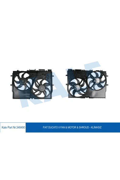 Kale 348490 1358009080 Fan Motoru Fıat Ducato Iıı 2.3jtd 06-> (davlumbazlı) K ürün görseli