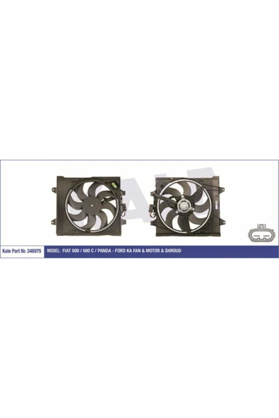 Kale 346975  FAN MOTORU 500 C PANDA / KA DAVLUMBAZLI ürün görseli 1