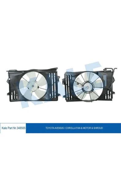 Kale 348565 OTO Radyatör  Radyatör Fanı Komple Davlumbaz - Motor Avensis 1.6 Vvt I 03-08 16711-22130 ürün görseli