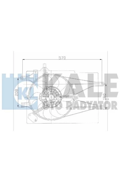 Kale 012622202  FAN MOTORU PALIO 1.2 18V 1.2 16V AC DAVLUMBAZLI ürün görseli