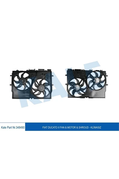 Kale 348495 Fan Motoru (ELEKTRO FAN) Ducato Iii 2,3jtd 06> Klimasiz 200v 1 Adet ürün görseli