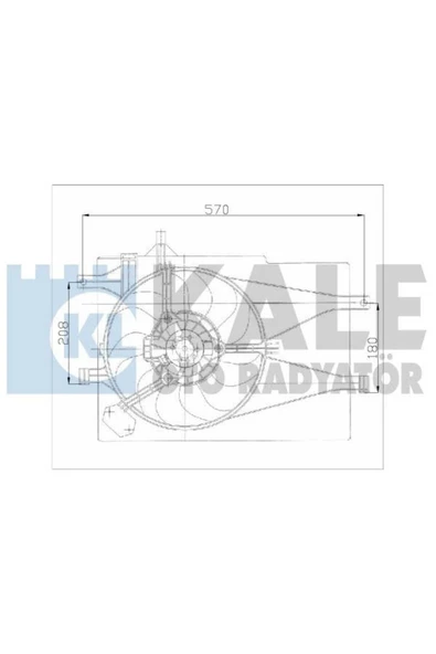 Kale 012622201  FAN MOTORU PALIO 1.2 8V 16V DAVLUMBAZLI ürün görseli