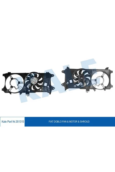 Kale 351315 Fan Motor Davlumbaz Fıat Doblo 1.9 Jtd Mpv 119-223 ürün görseli 1