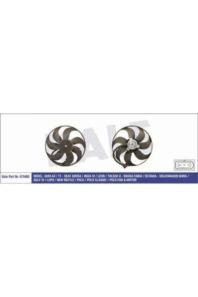 Kale 415400  FAN MOTORU GOLF IV 98- BORA 98- 1.4 16V 1.6 1.6 16V 1 ürün görseli