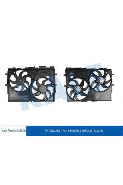 Kale 348505 Fan Motoru Davlumbazlı Boxer Iıı-jumper Iıı-ducato Iıı 2.2hdı Ac/nac ürün görseli