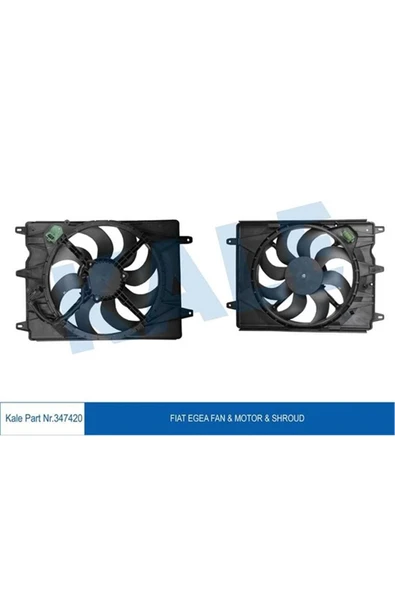 Kale 347420 Fan Motoru Uyumlu Davlumbazlı Fıat Egea 1.3mtj-1.4 95ps ürün görseli 1