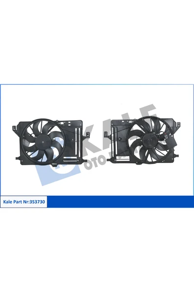 Kale 353730 OTO Radyatör  Fan Motoru Komple Fiesta 1.4 70Ps 08- Fiesta 1.6 TDCI 08-Bmax 1.5 TDCI 12- ürün görseli 1
