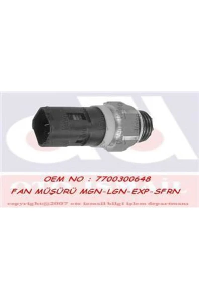 Valeo 820032 Fan Müsürü R19 R21 Concorde Kangoo Megane Laguna Scenıc Safrane Master / Movano 2.8 Tdı 3 Fıslı