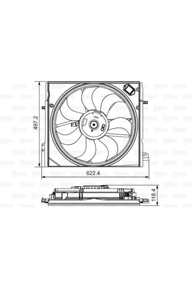 Valeo 698582 Fan Motoru Qashqaı 13- 1.5 Dcı 1.6 Uyumlu ürün görseli