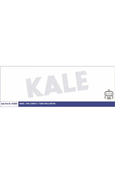 Kale 419400  FAN MOTORU CORSA C 00- 1.3 CDTI 1.7 DTI  DAVLUMBAZLI ürün görseli