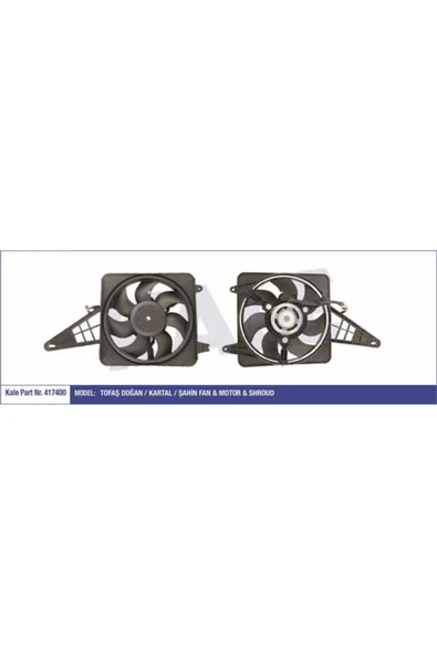 Kale 417400  FAN MOTOR M131 SLX  DAVLUMBAZLI 160W-300mm ürün görseli