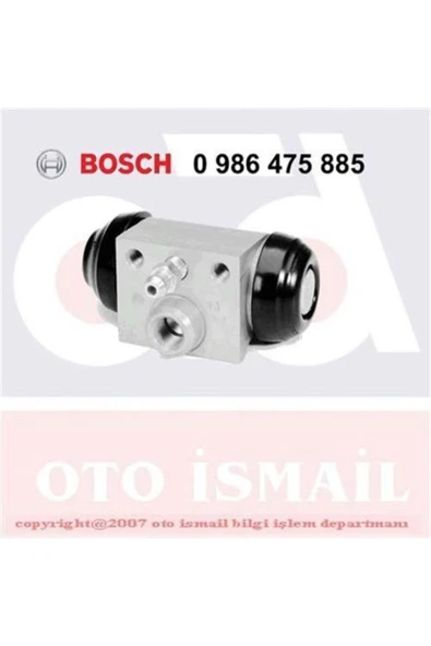 Bosch 0986475885  Fren Silindiri Punto 1.3 Jtd 03- 22mm