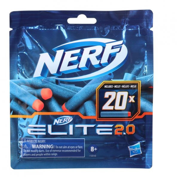 Nerf Elite 2.0 Dark Yedek Paketi 20Li F0040 - 4