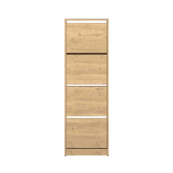 Flat Duo 4 Katlı Ayakkabılık - Florida Meşe 51x157x26 cm - 3