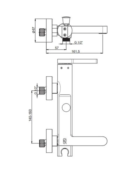 Gpd Gildo Krom Banyo Bataryası Mbb165 - Resim 2
