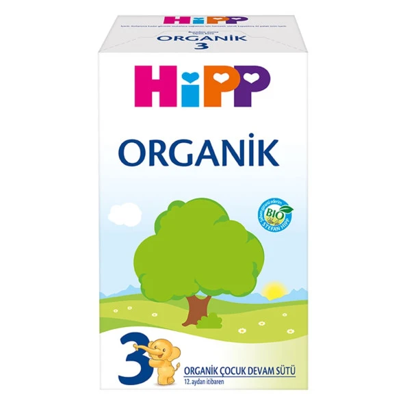 Hipp 3 Organik Devam Sütü 600 Gr