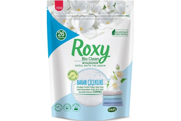 Roxy Bio Clean Doğal Matik Toz Sabun Bahar Çiçekleri 800 Gr
