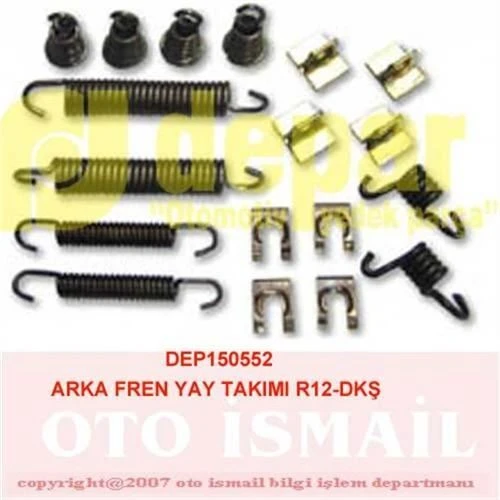 Depar 0552  Fren Yay Takımı Komple Renault 12 Murat 131 Doğan Kartal Şahin ürün görseli 1