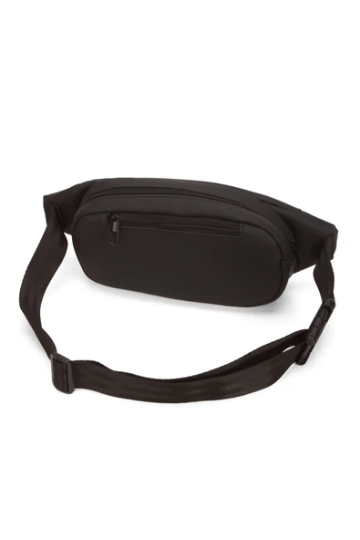 Erkek Siyah Bel Çantası Su Geçirmez Çapraz Omuz Çantası - 4