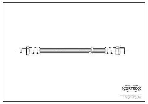 Corteco 19018509  Fren Hortumu Arka W123 -12 4 201 12 6 83-