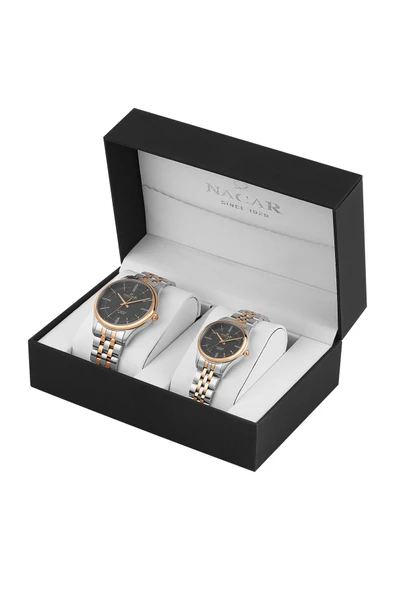 GÜMÜŞ - ROSE ERKEK-KADIN KOL SAATİ NC35-592025-EBM