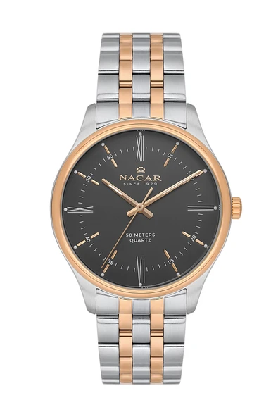 GÜMÜŞ - ROSE ERKEK-KADIN KOL SAATİ NC35-592025-EBM - 3