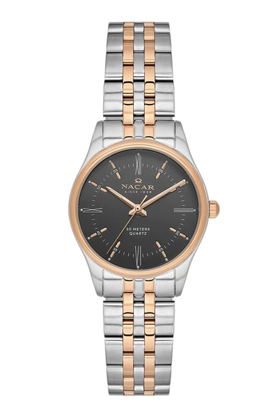 GÜMÜŞ - ROSE ERKEK-KADIN KOL SAATİ NC35-592025-EBM - 2