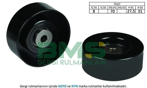Bms 218  Alternatör Gergi Rulmanı Caddy 1.9D 96-00 - Polo 1.7 Sdı-1.9D-1.9 Sdı 94-01 ürün görseli 1